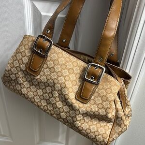 Nine West Stylish Tan Patterned Women's Bag